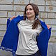 Жакет валяный Синий Глэм. Куртки. ELF's Felt Елена Фадеева. Ярмарка Мастеров.  Фото №4