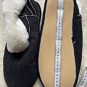 Обувь ручной работы handmade. Livemaster - original item Chuni made of sheepskin 48 by 47 foot size. Handmade.