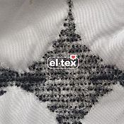 Материалы для творчества handmade. Livemaster - original item Knitted fabric BIG PIK POINTS (popiel/23A mix) from 0,5 pm. Handmade.