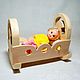 Cradle for dolls. Doll furniture. Lamy-mammy (furniture for dolls). Online shopping on My Livemaster.  Фото №2