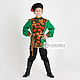 Order Russian folk costume for girls ' Khokhloma'. SLAVYANKA. Livemaster. . Carnival costumes for children Фото №3