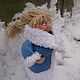 Frosya Snegurochka (the snow maiden knitted, knitted doll, New year). Stuffed Toys. Warm toys. My Livemaster. Фото №5