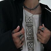 Украшения handmade. Livemaster - original item Silver-plated necklace Pendant chain. Handmade.