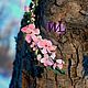 Венок "Сакура". Украшения для причесок. Witchy Lilac: Stones & Flowers. Ярмарка Мастеров.  Фото №4