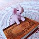 Розовый слонёнок из шерсти фелтинг. Мягкие игрушки. Вязаная сказка.Светлана (lana-1976). Ярмарка Мастеров.  Фото №5
