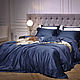Bed linen sets made of LUX satin in a rich BLUE color. Bedding sets. Постельное. Felicia Home. Качество + Эстетика. Online shopping on My Livemaster.  Фото №2