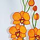 Орхидея из бисера. Цветы. Лидия Гончарова. Интернет-магазин Ярмарка Мастеров.  Фото №2