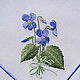 Napkin with Embroidery 'Forest violet'. Swipe. Shpulkin dom. My Livemaster. Фото №4