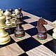 Chess Classic, 43x43 cm, oak, handmade. Chess. Unique items made of wood, handmade. My Livemaster. Фото №6