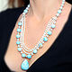 Necklace with larimar 'the Gentle Blues of silence'. Necklace. Magical Beauty Gems. My Livemaster. Фото №4