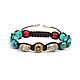 Shamballa bracelet 'Eye of Buddha' with turquoise. Bead bracelet. Shambala of Russia. Anna. Online shopping on My Livemaster.  Фото №2