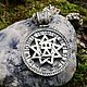 Чертог Девы в звезде Инглии из серебра с фианитами (2.9 см). Медальон. Altay-strong. Ярмарка Мастеров.  Фото №5