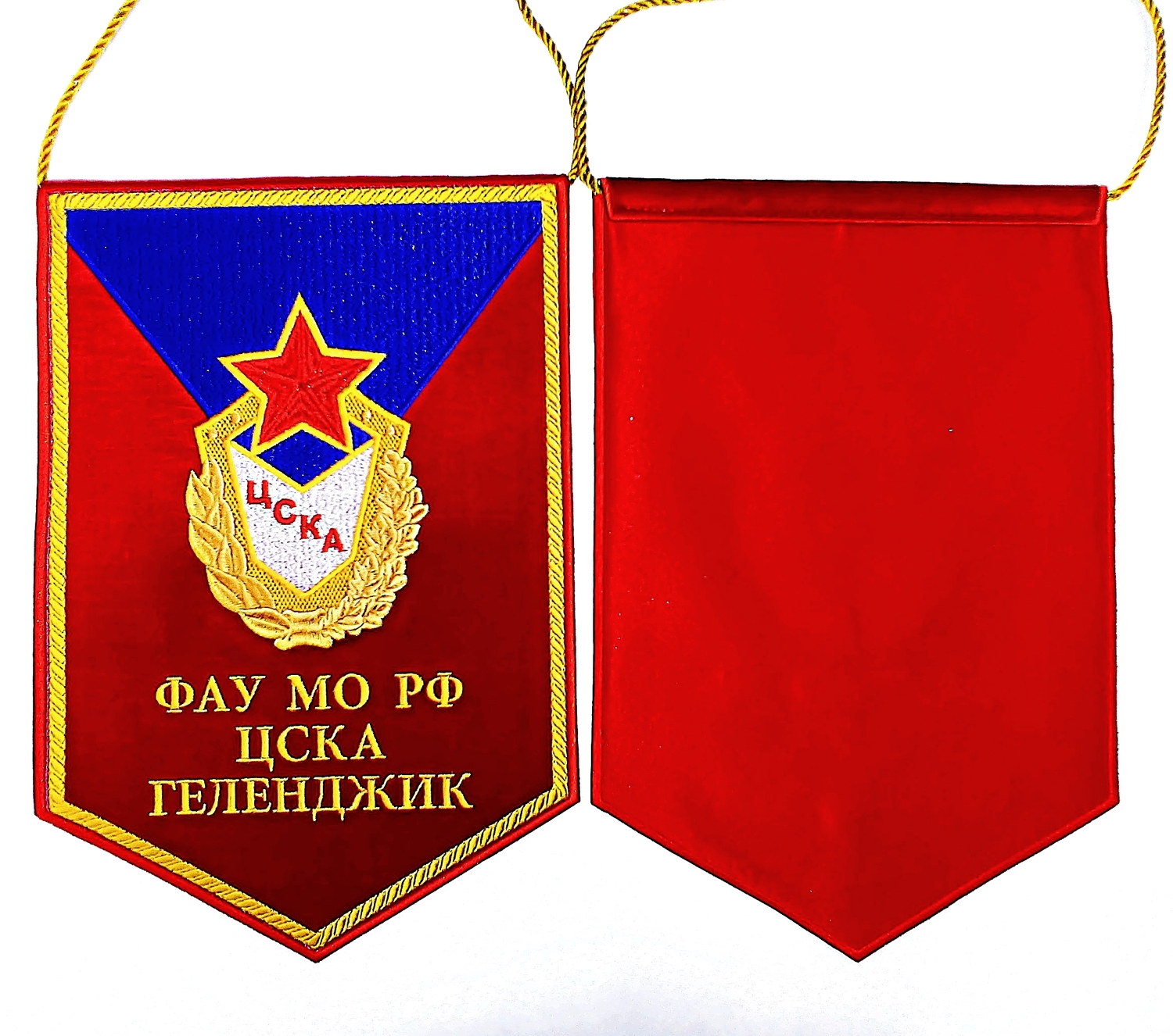 Вымпела из бархата с вышивкой на заказ