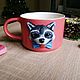 Big Raccoon mug. Mugs and cups. artcup24 (artcup24). Online shopping on My Livemaster.  Фото №2