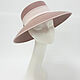 A hat for racing 'Stranger'. Color Blush. Hats1. Exclusive HATS. LANA ANISIMOVA.. My Livemaster. Фото №4