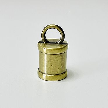Материалы для творчества ручной работы. Ярмарка Мастеров - ручная работа Концевик  10 мм антик полированный (концевик для кисти). Handmade.