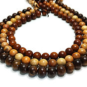 Материалы для творчества handmade. Livemaster - original item Beads are a valuable Cocobolo tree/Tabby/Rosewood ball 10mm, 10 pcs.. Handmade.