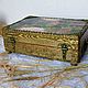 'Autumn Blues...' Wooden chest, casket, box. Storage Box. Helena Shelk (alenamasterrnd). My Livemaster. Фото №5