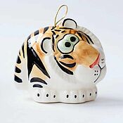 Сувениры и подарки handmade. Livemaster - original item Tiger Toy for the Christmas Tree. Handmade.