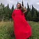 Длинное платье из крапивы. Платья. Laotty. Одежда в свободном крое.. Ярмарка Мастеров.  Фото №5