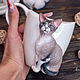Mug with decor based on a photo of a cat, Mugs and cups, Krasnodar,  Фото №1
