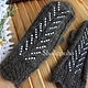 Order  knitted down with beads, 78. Shawl  handmade  goat fluff. Livemaster. . Mittens Фото №3