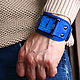 Men's wrist watch. Blue watch, Watches, Moscow,  Фото №1