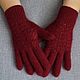 Maroon gloves with mohair. Gloves. Tatiana Boyarova. Online shopping on My Livemaster.  Фото №2