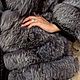 Полушубок из чернобурой лисы с отделкой из пайеток и страз. Шубы. Ульяна Смирнова. Ярмарка Мастеров.  Фото №6