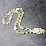 Long beads natural Garnet