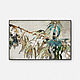 White Olive (бирюзовый, песочный, оливковый) картина. Картины. Margarita Alexandrova Art. Интернет-магазин Ярмарка Мастеров.  Фото №2