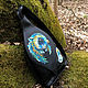 Черный pюкзак - сумка из кожи с росписью " Сова", Backpacks, Trakai,  Фото №1
