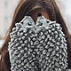 Grey mittens, hedgehogs, hedgehogs, warm, winter, women's, men's,, Mittens, Tambov,  Фото №1