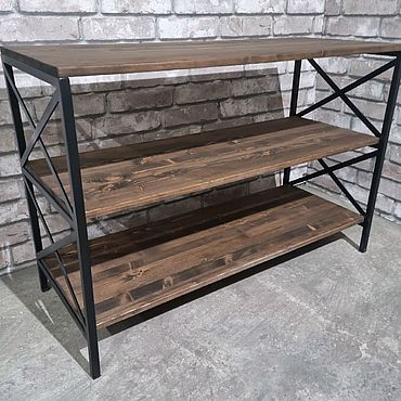 Мебель ручной работы. Ярмарка Мастеров - ручная работа Консоль Лофт. Handmade.