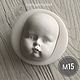 Mold M15 (form for making the face), Tools for dolls and toys, Moscow,  Фото №1