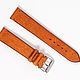 Red genuine leather strap in vintage style, Watch Straps, Moscow,  Фото №1