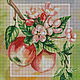 Set of embroidery with beads ' APPLE COLOR'. Embroidery kits. Beaded embroidery from Laura. Online shopping on My Livemaster.  Фото №2