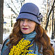 Order Felt hat Klosh ' Gray haze'. Novozhilova Hats. Livemaster. . Hats1 Фото №3