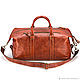 Leather travel sport bag (red antique). Sports bag. Russian leather Guild. My Livemaster. Фото №4