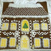 Для дома и интерьера handmade. Livemaster - original item Carpets for the house: New Year`s exclusive carpet for the Christmas tree Gingerbread House. Handmade.