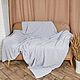 Gray knitted plaid with braids, Blankets, Moscow,  Фото №1