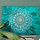 Mandala painting 'dream Catcher' canvas 40h50h2cm. Handmade, Pictures, Moscow,  Фото №1