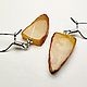 Amber. Earrings - 'Triangles'. Earrings. Amber is a warm stone. Online shopping on My Livemaster.  Фото №2