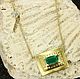 1.95-carat Colombian Emerald Emerald Cut Solitaire Necklace 18K Gold, Necklace, West Palm Beach,  Фото №1