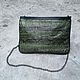 Clutch bag of genuine leather and Python skin, Clutches, Moscow,  Фото №1