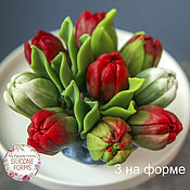 Материалы для творчества handmade. Livemaster - original item Silicone soap mold Tulip 