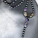 Pearl bead with charoite and Murano glass, Necklace, Moscow,  Фото №1