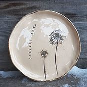 Посуда handmade. Livemaster - original item Plate Flowers 15cm. Handmade.