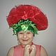 Headdress 'Carnation' or 'rose', Carnival Hats, Moscow,  Фото №1