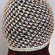 Crochet summer hat, beaded beanie, mesh hat. Caps. UrbanStyleKnit (usknits). My Livemaster. Фото №5